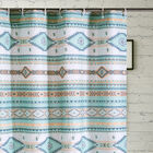 Phoenix Turquoise Bath Shower Curtain, , on-hover image number 1