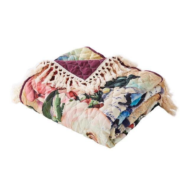 Gigi Ecru Throw Blanket, , alternate image number null