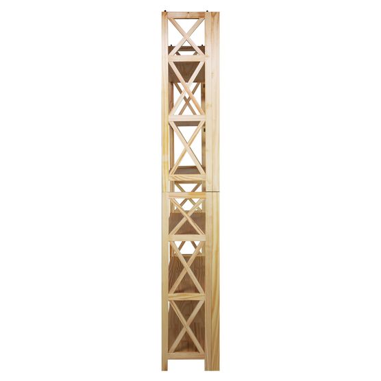 Montego 3-Shelf Folding Bookcase -Natural, , alternate image number null