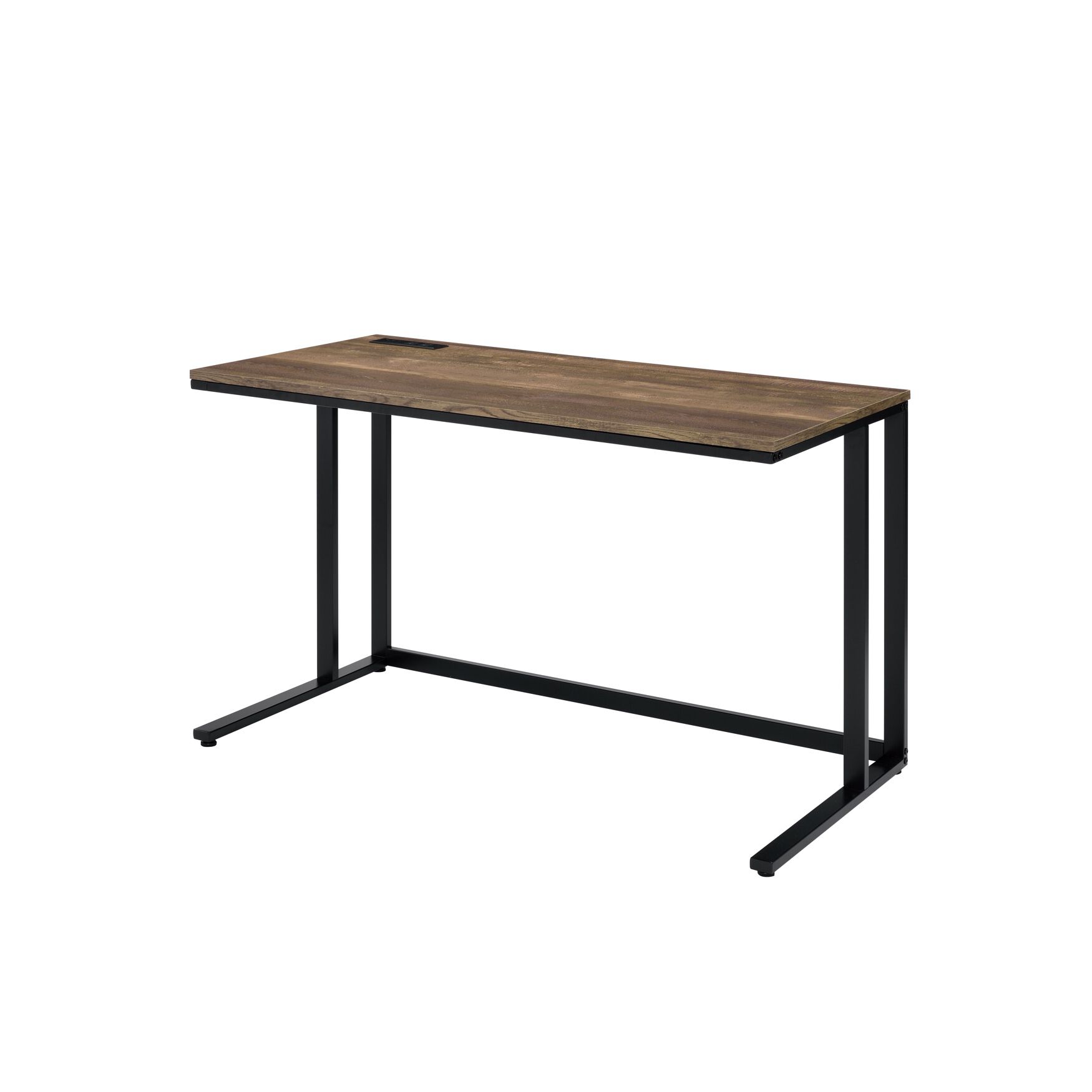 Built-In Usb Port Writing Desk, WALNUT BLACK, hi-res image number 0