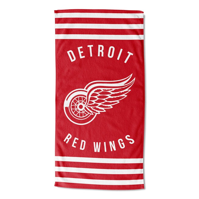 Red Wings Stripes Beach Towel, MULTI, hi-res image number null