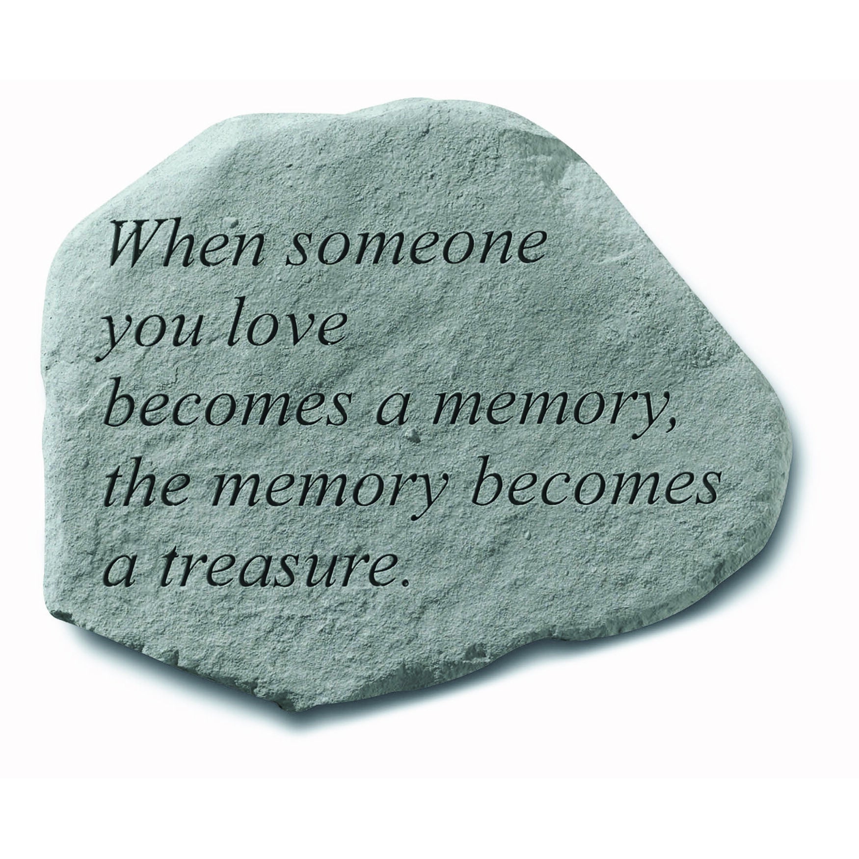 When Someone You Love Becomes A Memory Garden Memorial Accent Stone, GREY, hi-res image number 0