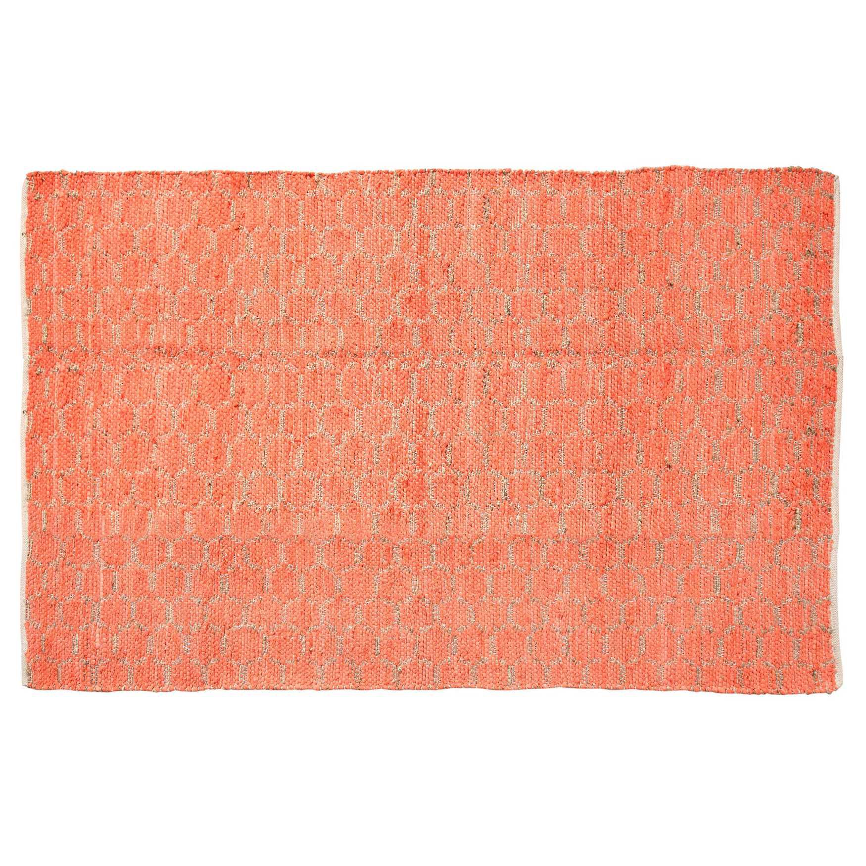 Beehive Modern Collection Area Rug, CORAL, hi-res image number 0