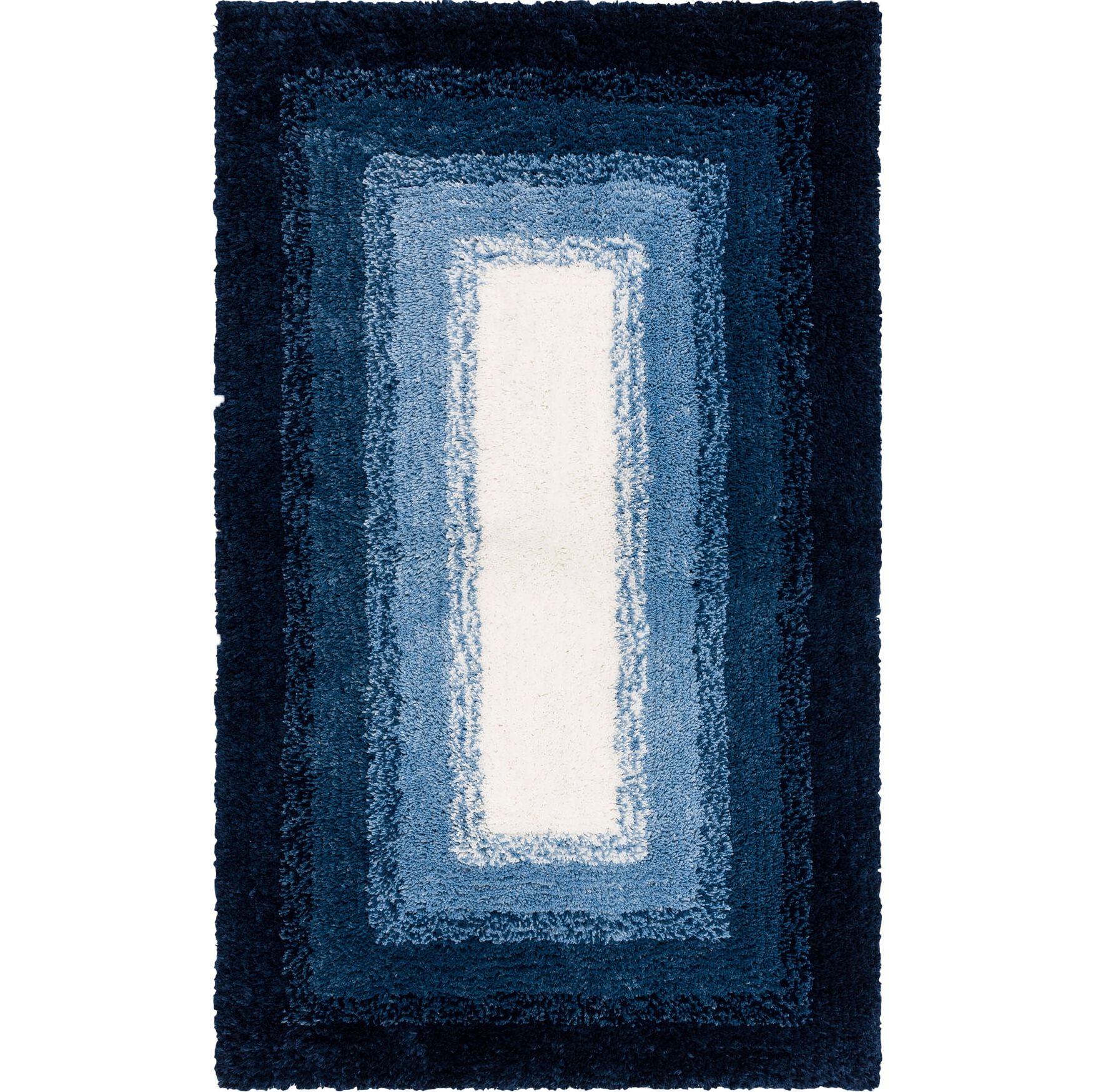 Ombre Border Bath Rug, TWILIGHT, hi-res image number 0