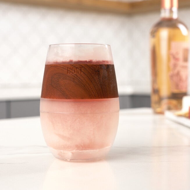 Wine Freeze Cooling Cup In Wood Single, , on-hover image number null