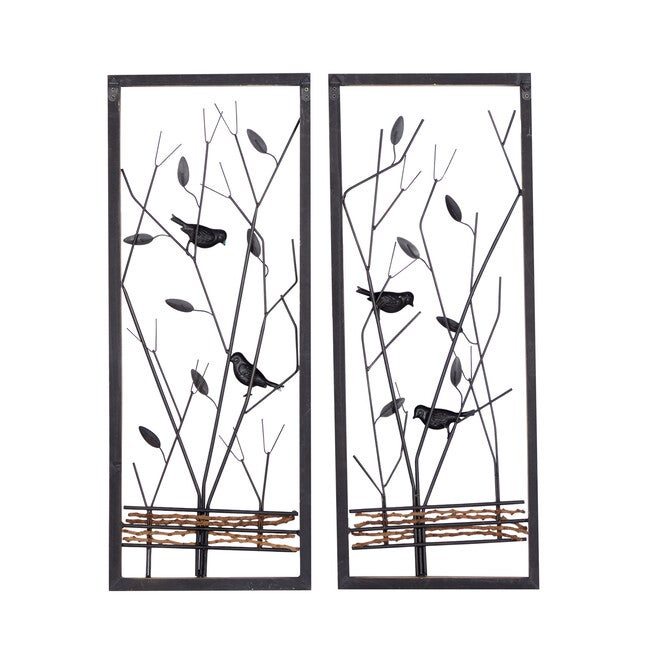 Set Of 2 Black Metal Farmhouse Wall Decor, , alternate image number 2