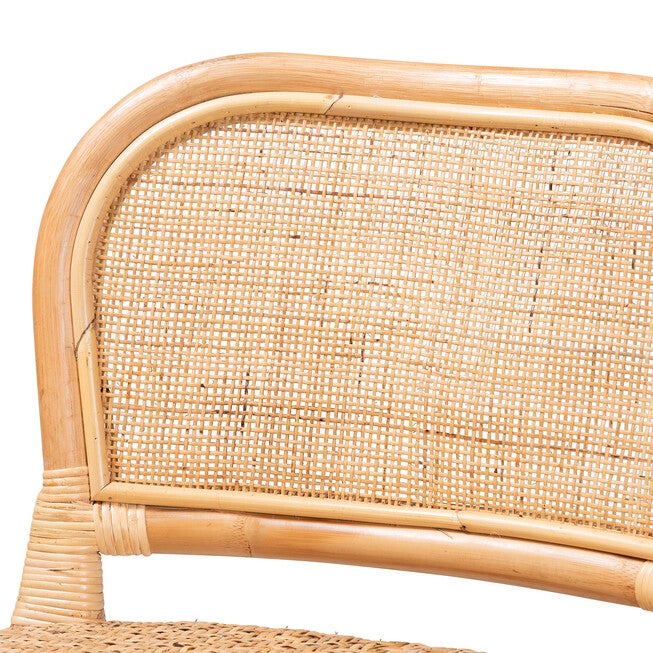 Adrena Modern Bohemian Natural Brown Rattan Bar Stool, NATURAL BROWN, alternate image number 6