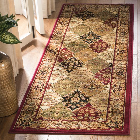 Lyndhurst 221 Multi / Red 2'-3" X 10' Runner Rug, , on-hover image number null