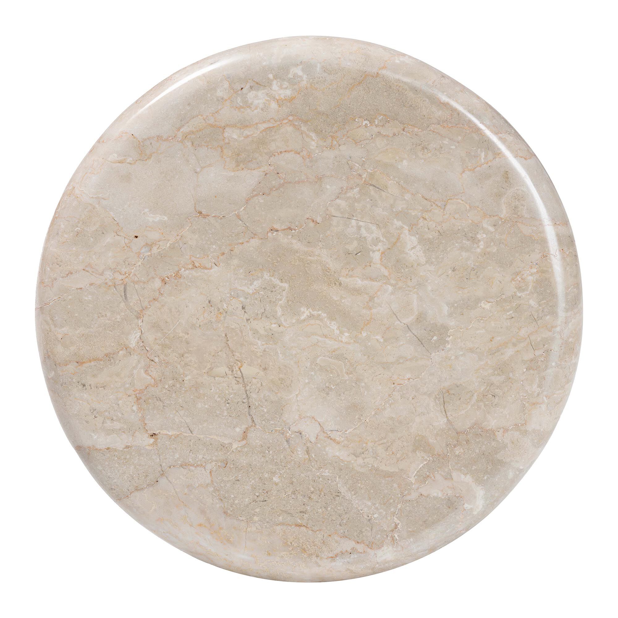 Perlita End Table with Marble Stone Top, GREY, alternate image number 4