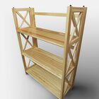 Montego 3-Shelf Folding Bookcase -Natural, , alternate image number null