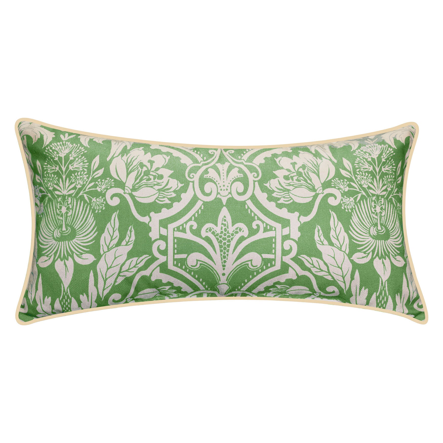 New York Botanical Garden&reg; Alhambra Lumbar Decorative Pillow Dec Pillow, MEDIUM GREEN, hi-res image number 0