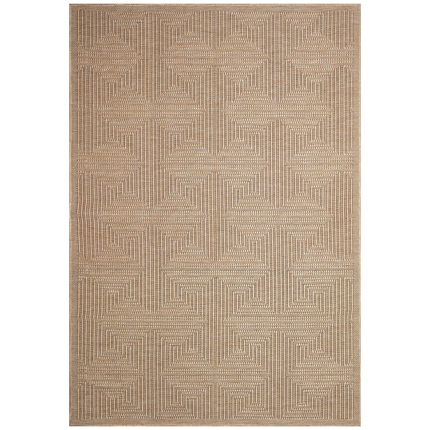 Soleil Maize Indoor/Outdoor Area Rug Aqua, NATURAL, hi-res image number 0