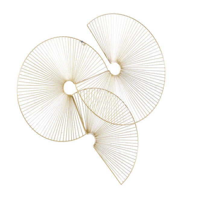 Cosmoliving By Cosmopolitan Gold Metal Wall Decor, , alternate image number null