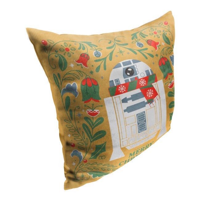 Star Wars Classic Holiday Droid Printed Throw Pillow, , on-hover image number null