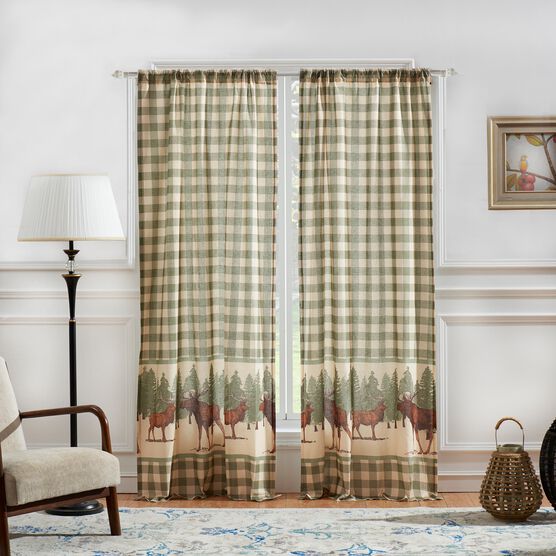 Moose Creek Curtain Panel Pair , MULTI, hi-res image number null