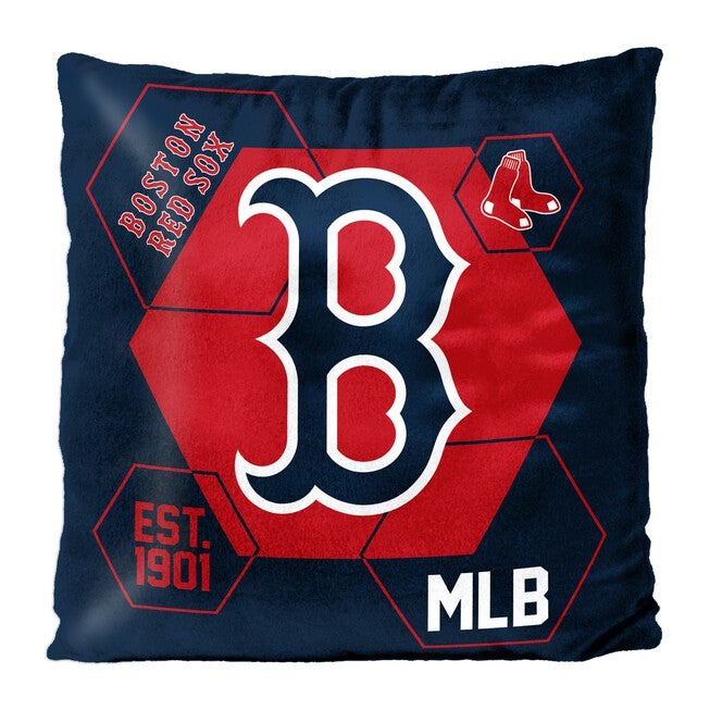 Red Sox Velvet Reverse Pillow, MULTI, hi-res image number 0