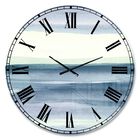 Mint Indigo Dawn I Farmhouse Wall Clock, , alternate image number null
