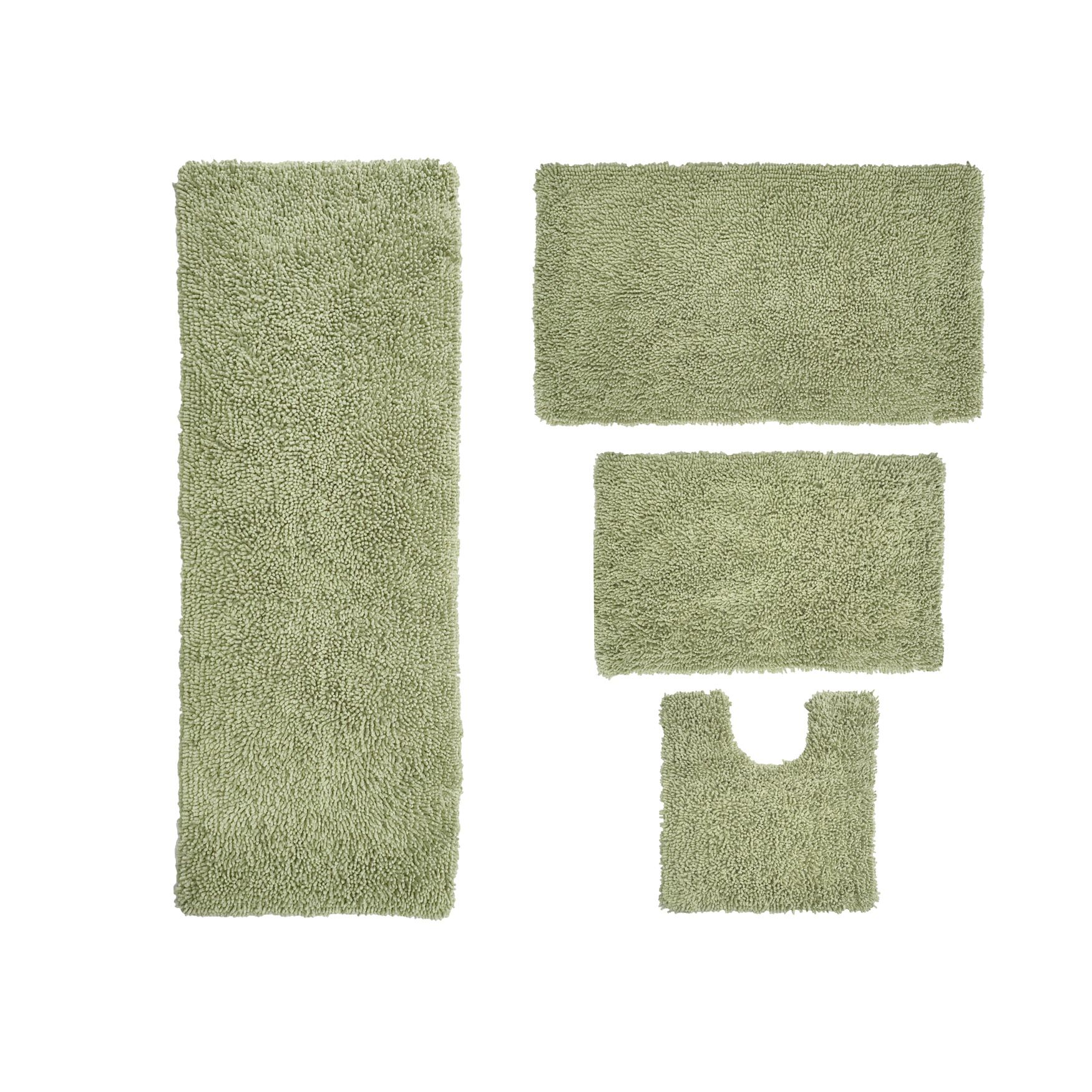 Fantasia 4-Pc. Bath Rug Set, SAGE, hi-res image number 0