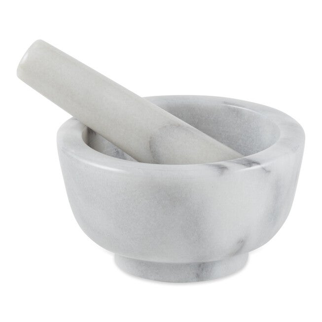 Marble Mortar and Pestle - White, WHITE, hi-res image number null