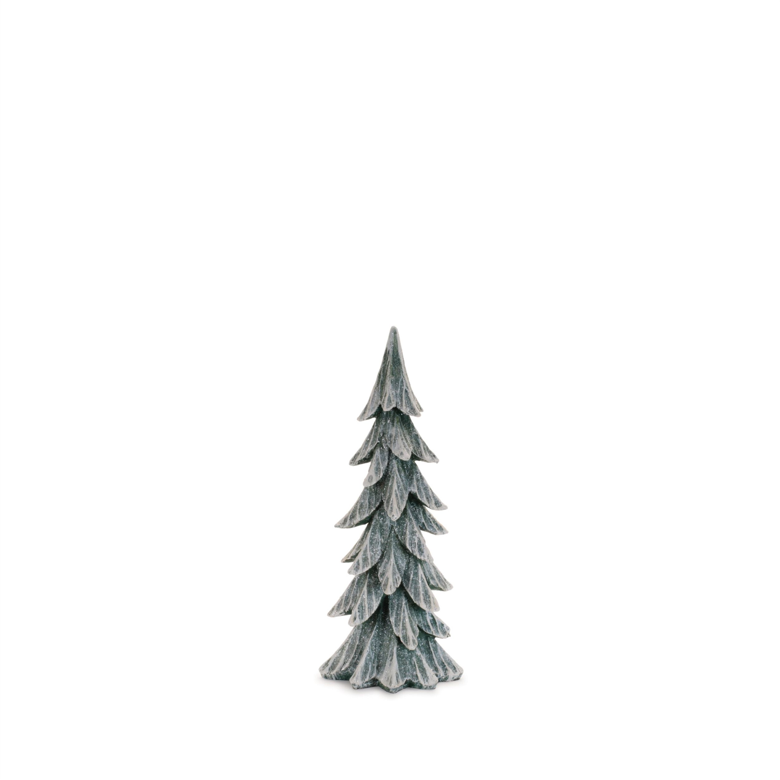 Glittered Pine Tree (Set of 3), WHITE GREEN, alternate image number 5