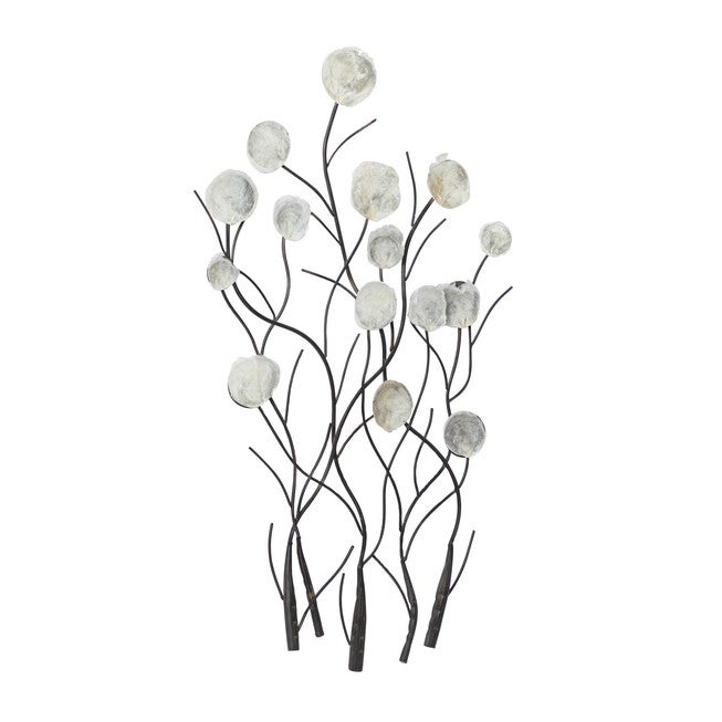 White Metal Coastal Abstract Wall Decor, , alternate image number 2
