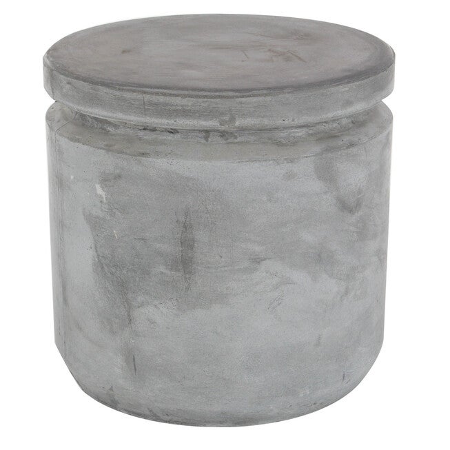 Grey Fiber Clay Industrial Stool, GREY, hi-res image number 0