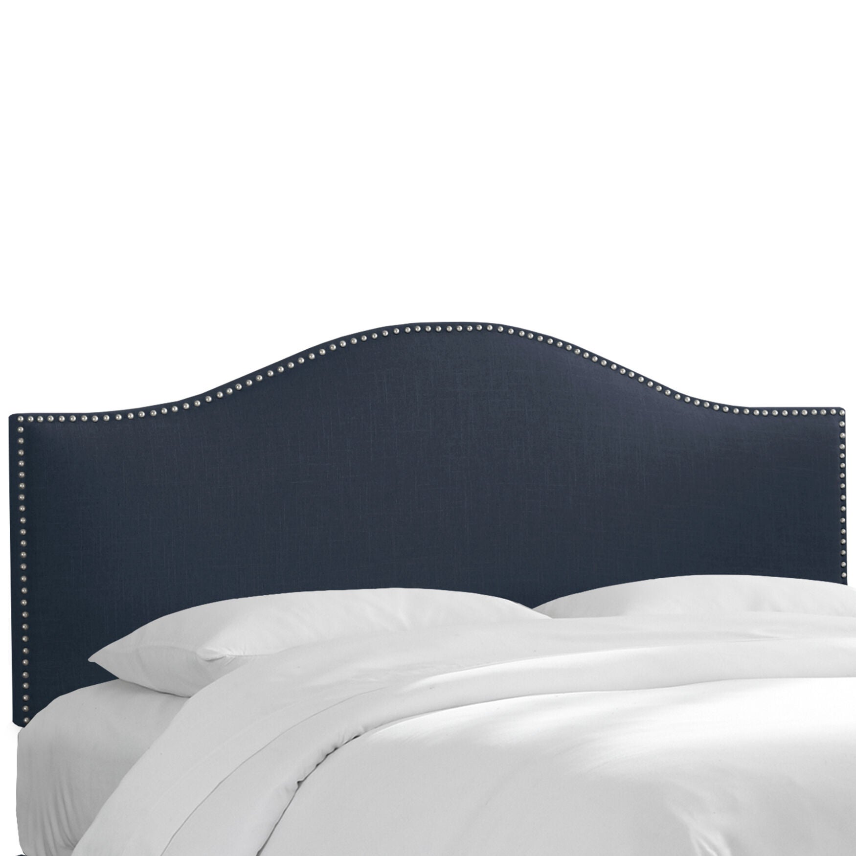 Ashland Nail Button Headboard, LINEN NAVY, hi-res image number 0