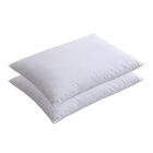 Twin Pack Duck Down Blended Bed Pillows with Cotton Cover, , on-hover image number null