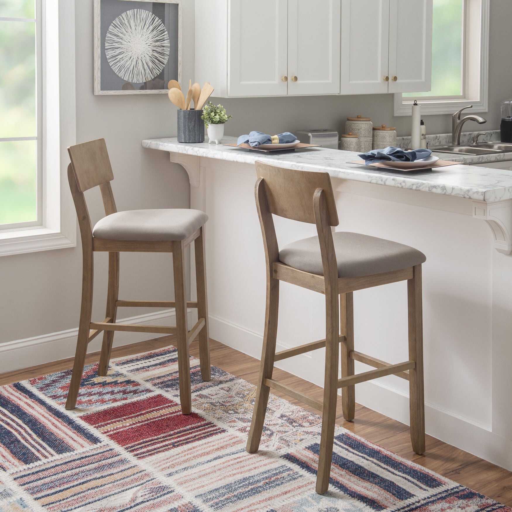 Jordan Gray Wash Bar Stool, , alternate image number 4