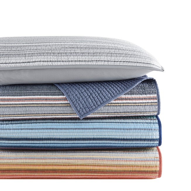 Hudson Stripe Yarn Dye 3 Piece Quilt Set, , alternate image number 4