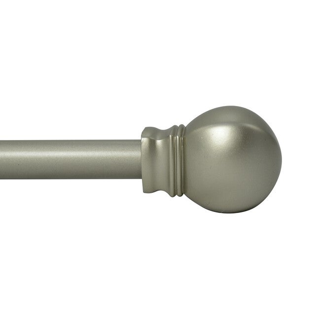 66 inches-120 inches Rod set with Ball Finial, PEWTER, hi-res image number 0