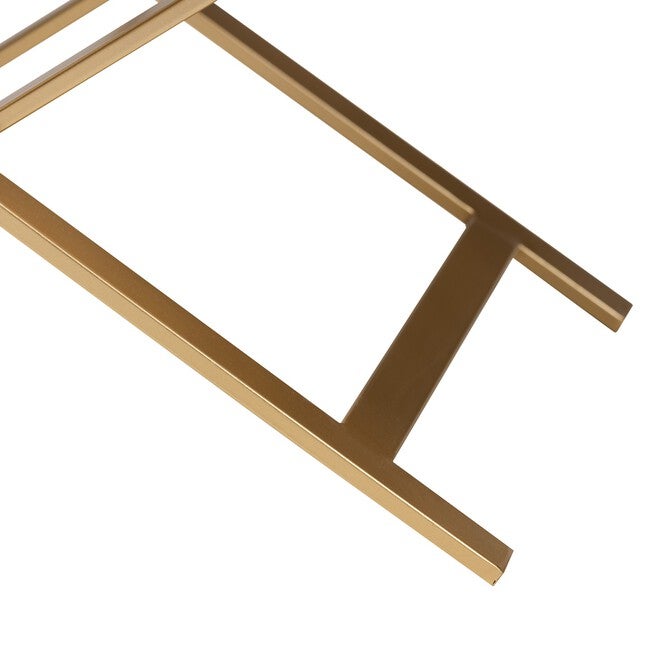 Lilibet Modern Glam And Luxe Black Finished Wood And Gold Metal 1-Drawer End Table, , alternate image number null