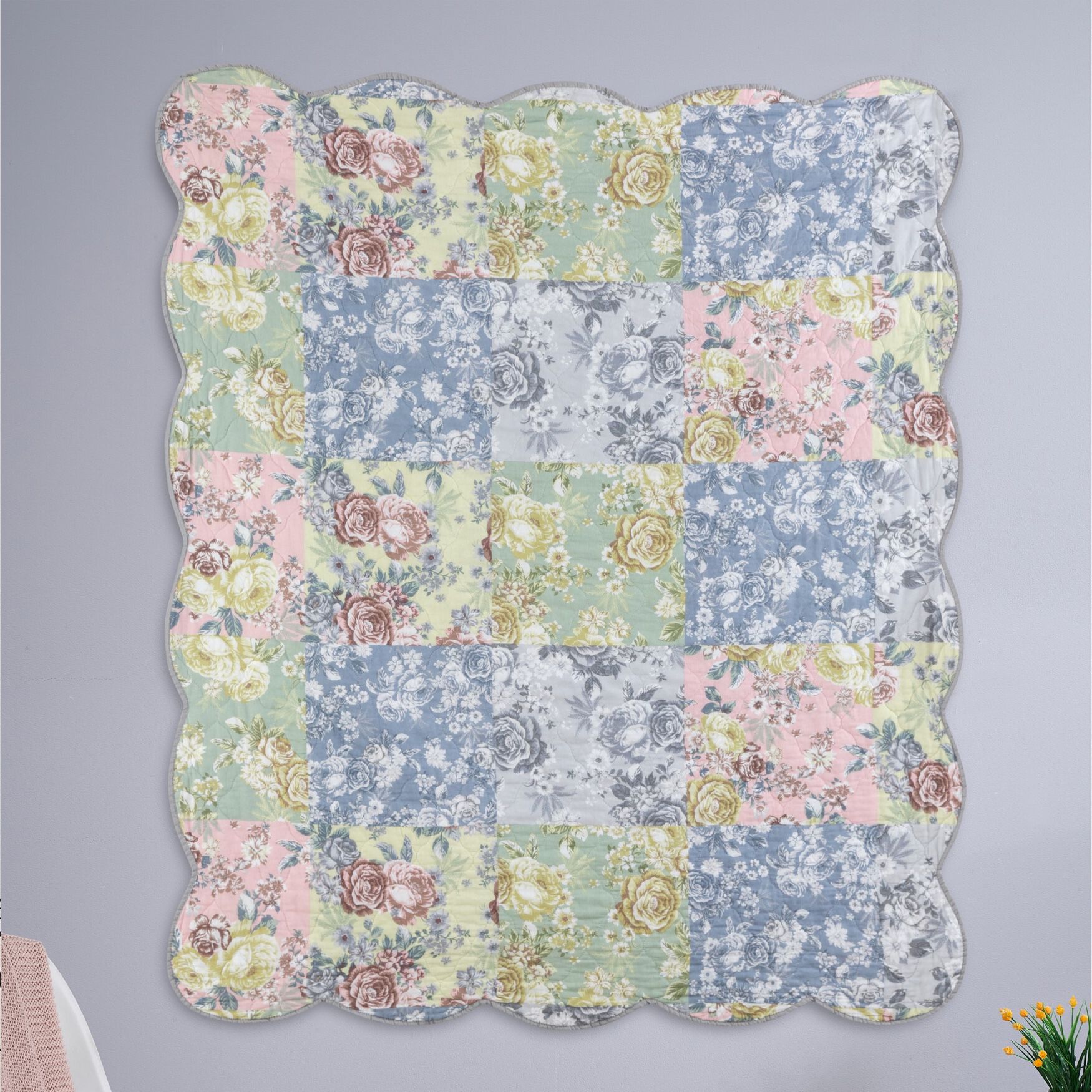 Emma Quilted Throw Blanket, , on-hover image number 1
