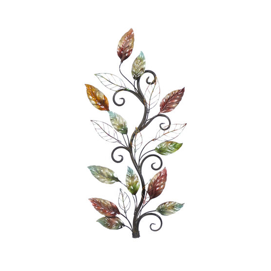 Multi Colored Metal Traditional Floral Wall Decor, MULTI, hi-res image number null