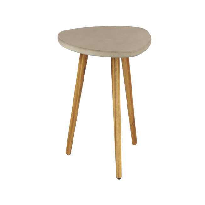 Grey Resin Modern Outdoor Accent Table, , on-hover image number null