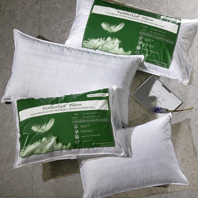 Featherloft™ Goose Feather Down Blend Pillow, , alternate image number null