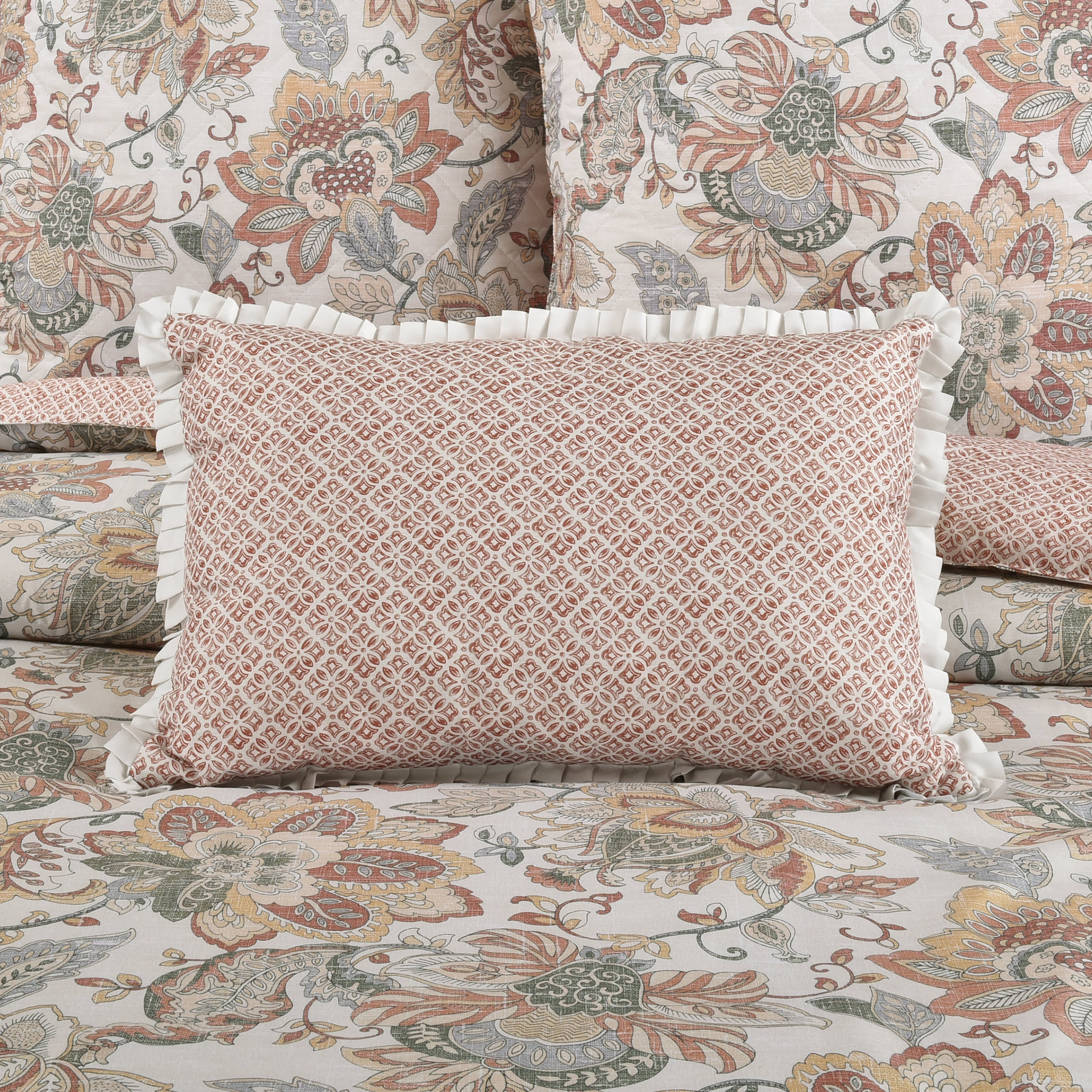 Janessa Boudoir Decorative Throw Pillow, SPICE, alternate image number null