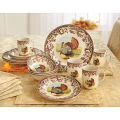 16-Pc. Turkey Dinnerware Set