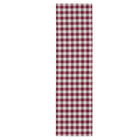 Buffalo Check Table Runner - 13-in x 36-in, BURGUNDY, hi-res image number null