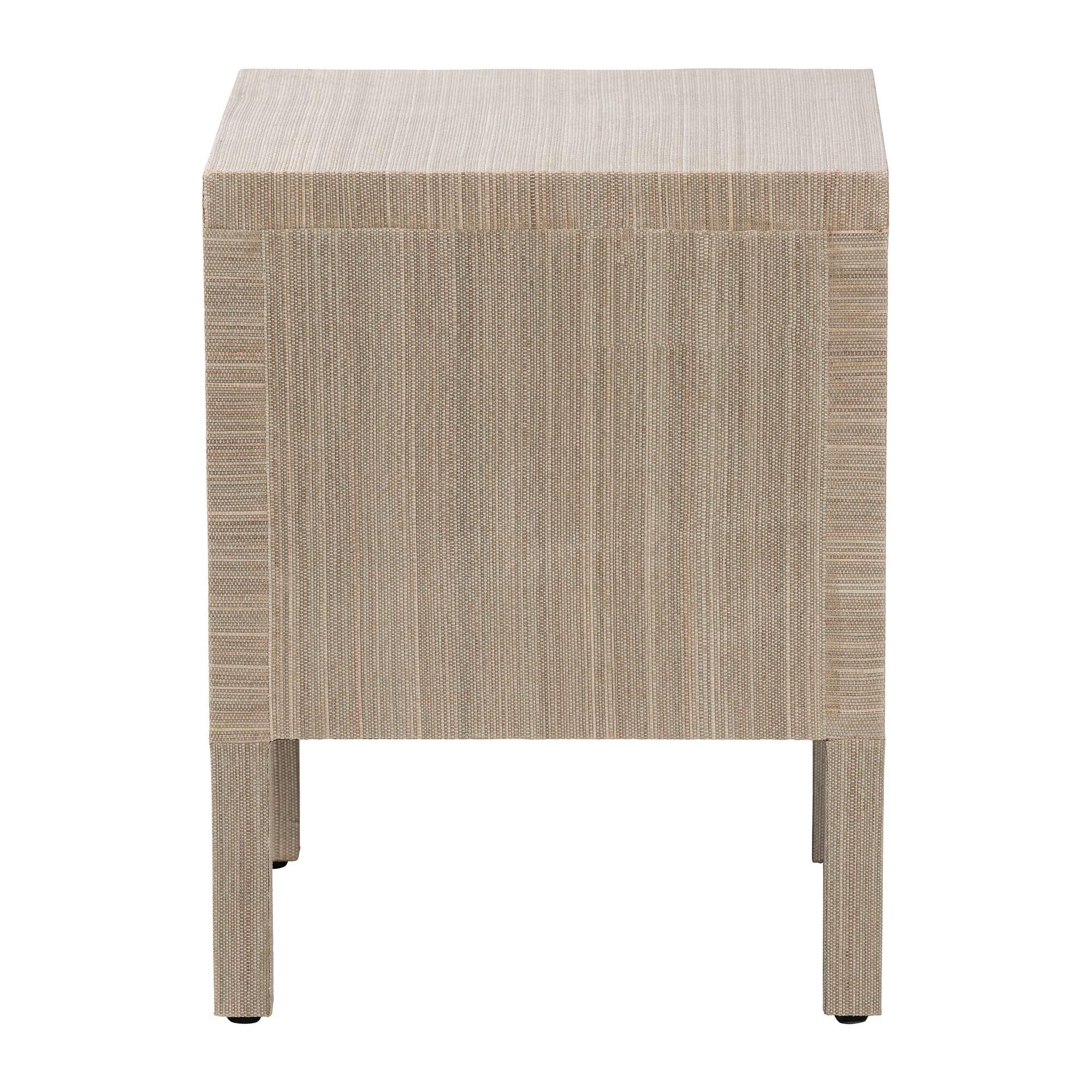 Juniper Grasscloth Nightstand, BEIGE, alternate image number 5