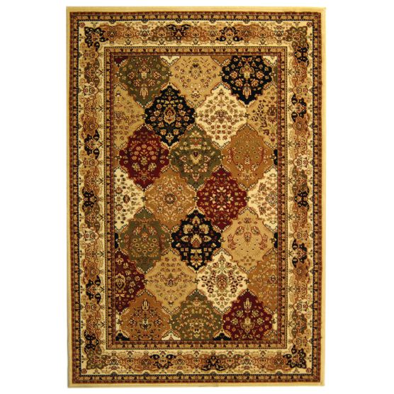 Lyndhurst 221 Multi / Ivory 5'-3" X 7'-6" Medium Rectangle Rug, MULTI IVORY, hi-res image number null