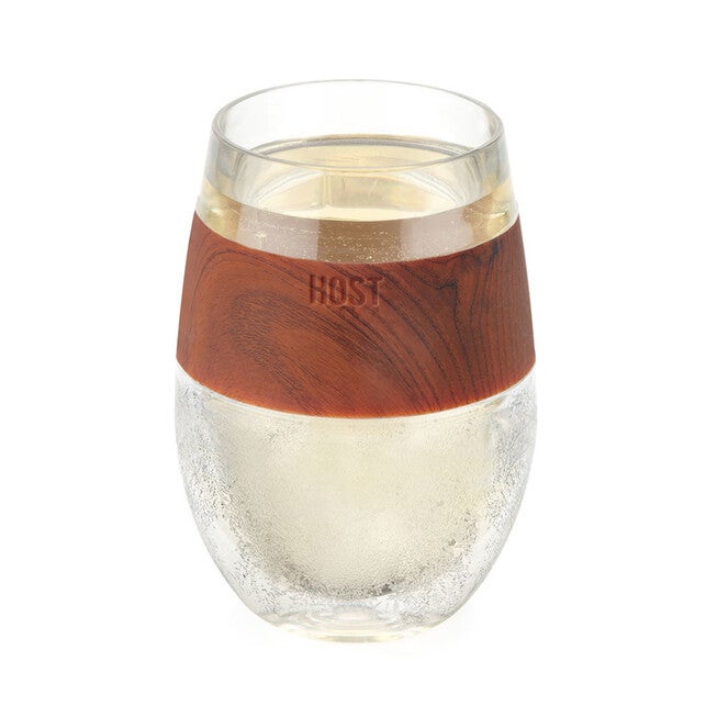 Wine Freeze Cooling Cup In Wood Single, CLEAR, hi-res image number null