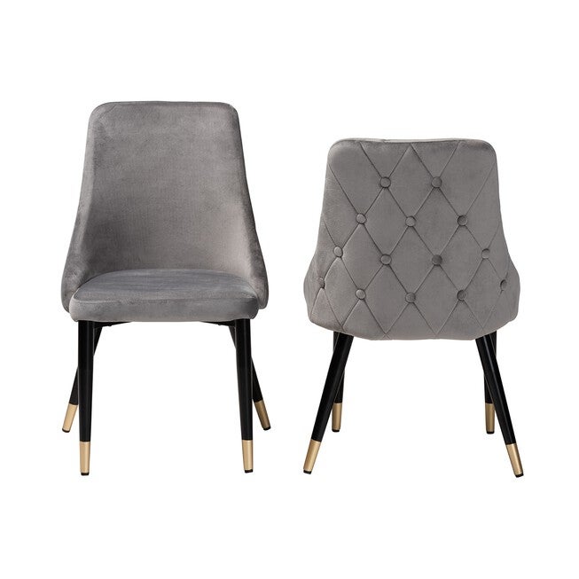 Giada Contemporary Glam And Luxe 2-Piece Dining Chair Set, , alternate image number null