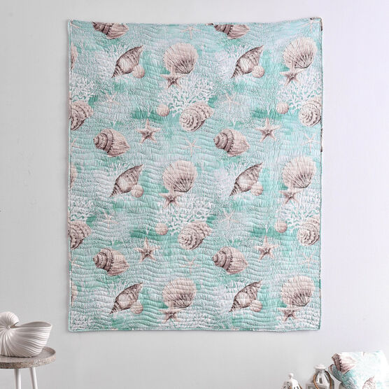 Ocean Turquoise Throw Blanket, , on-hover image number null