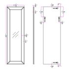 Halifax Long Beveled Edge Mirror, , alternate image number null