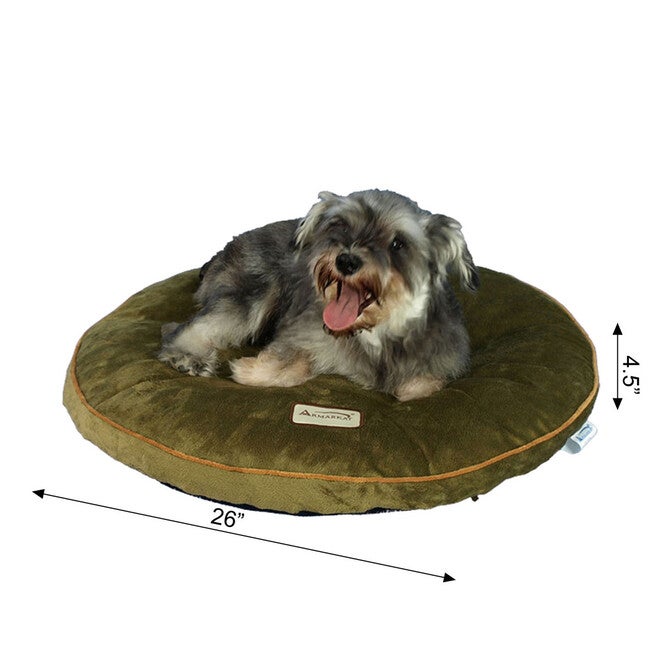 Poly Fill Dog Cushion Bed Pad, Mocha, , alternate image number 2