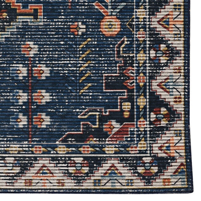 Washable Larson Navy/Ivory Rug, , alternate image number 3