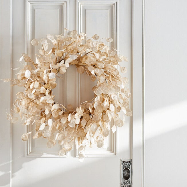 Silver Dollar Eucalyptus Wreath 33 inchesD, , on-hover image number null