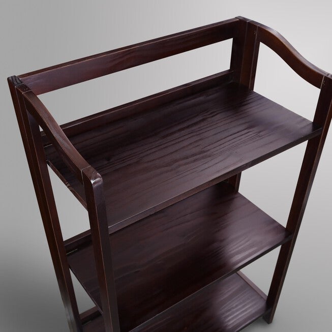 Stratford 3-Shelf Folding Bookcase-Espresso, , alternate image number 9