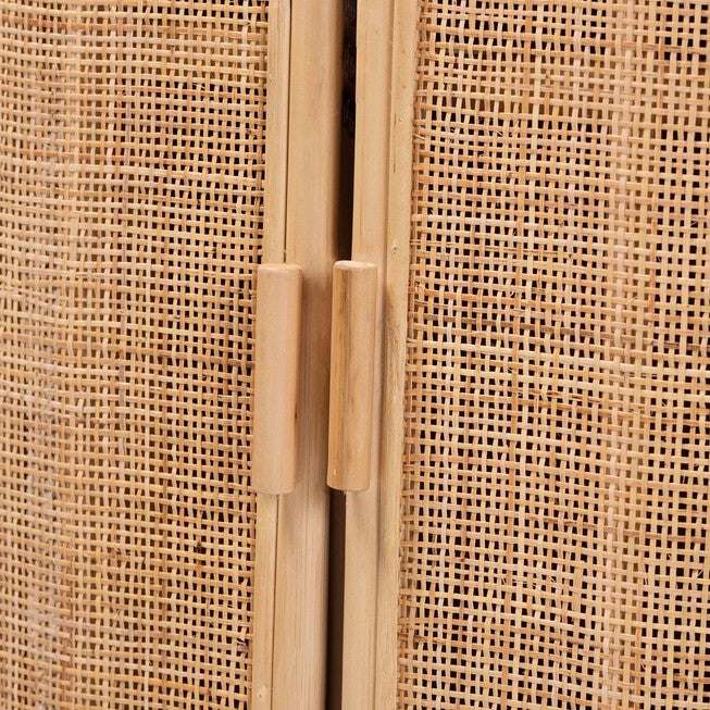 Yanka Bohemian Natural Rattan Storage Cabinet, , alternate image number null